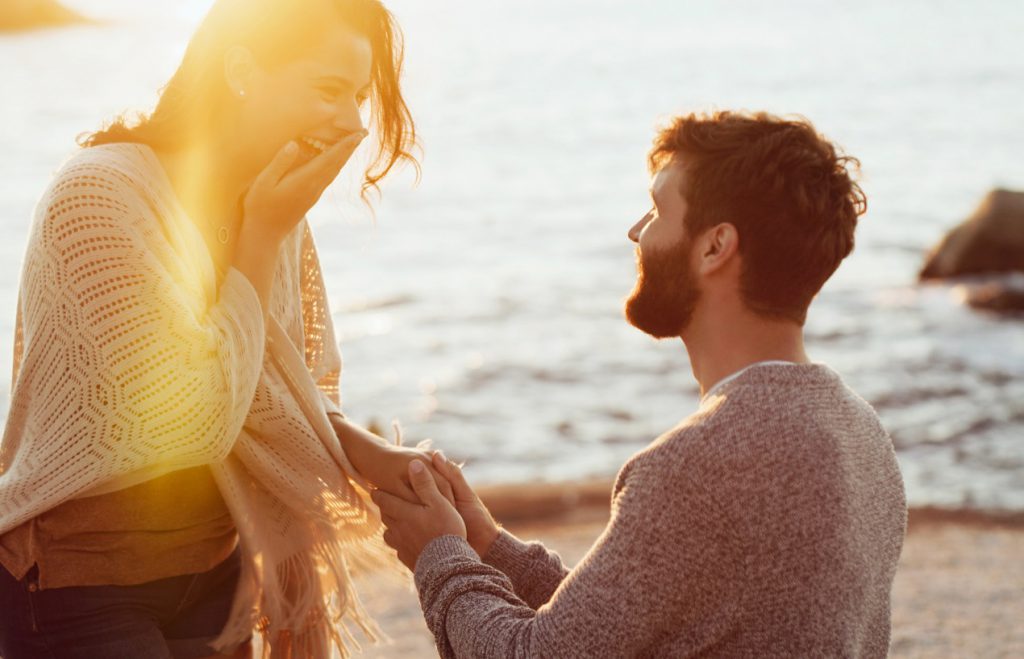 Wyjątkowe zaręczyny nad morzem